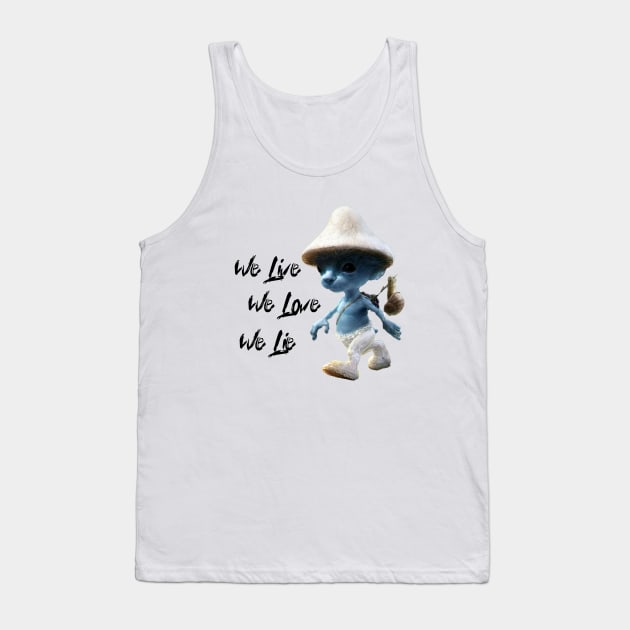 Smurf Cat Tank Top by Surton Design